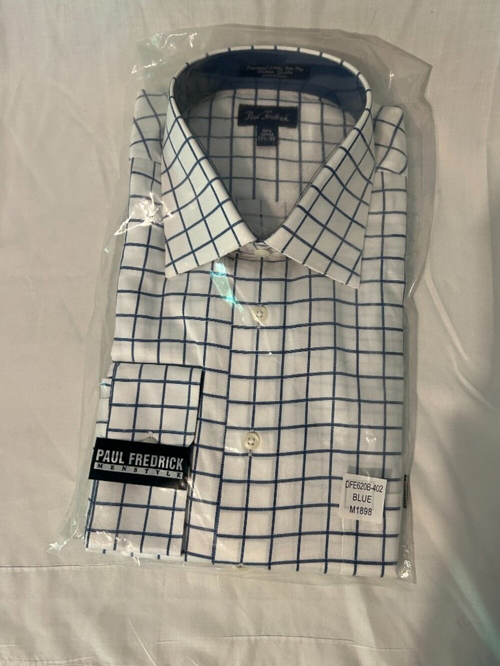 Paul Fredrick L/S Shirt 17 1/2 35 NWT